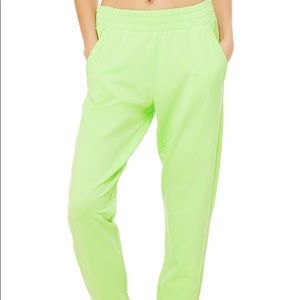 Alo green sweatpants